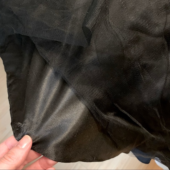 TIFFANY black confetti sequined grad prom dress satin corset back - Picture 11 of 13